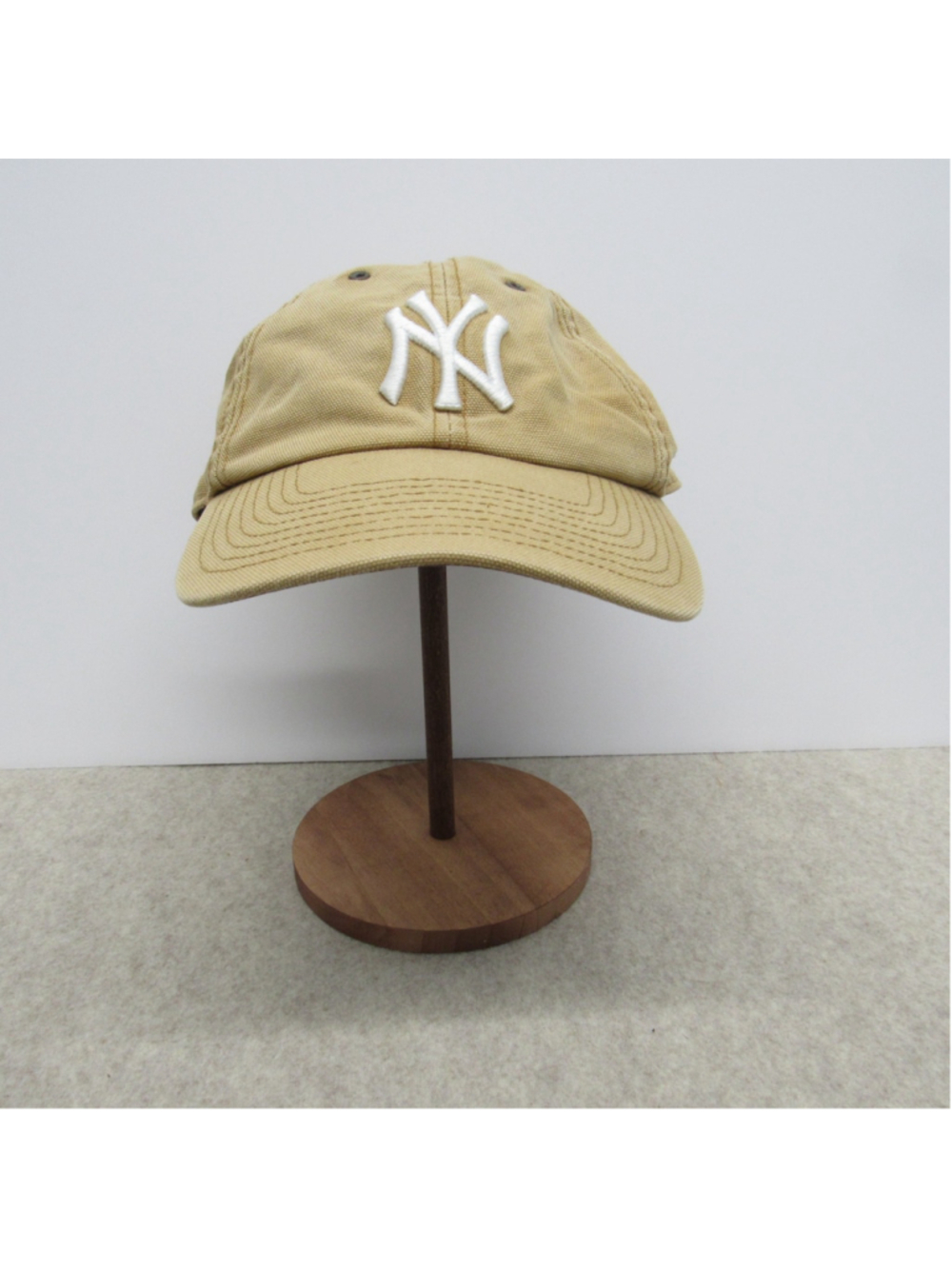 Carhartt x47 Brand New York Yankees Hat Brown Canvas Clean Up Adjustable Cap EUC